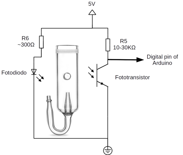 Schematic diagram of the bubble detection system (Source: Bubble Counting Diffuser)