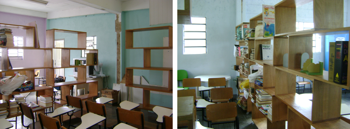 Projeto da estante para a Sala de Leitura